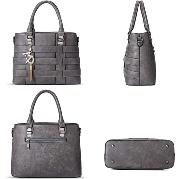 Designer Handbag for Women Ladies Handbags PU Leather  Aa167-grey - Picture 2 of 8